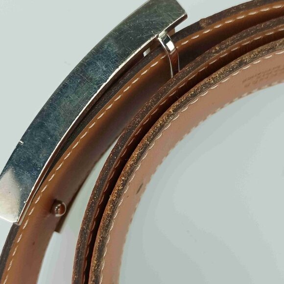 Hermes Belt Lucky Metal Orange Epson Constance Reversible Silver main image 7